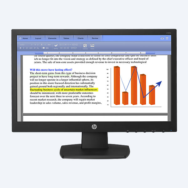 Monitor LED HP V193B, 18.5’’,  1366  x  768, VGA