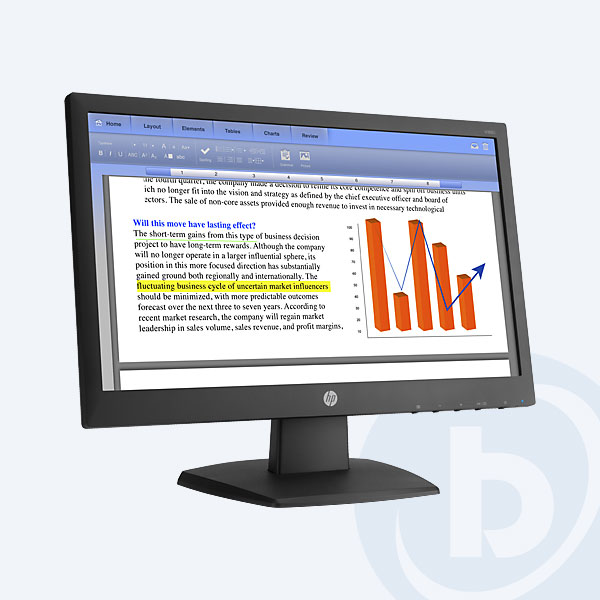 L4S23AA - Monitor LED HP V193B, 18.5&rsquo;&rsquo;,  1366  x  768, VGA