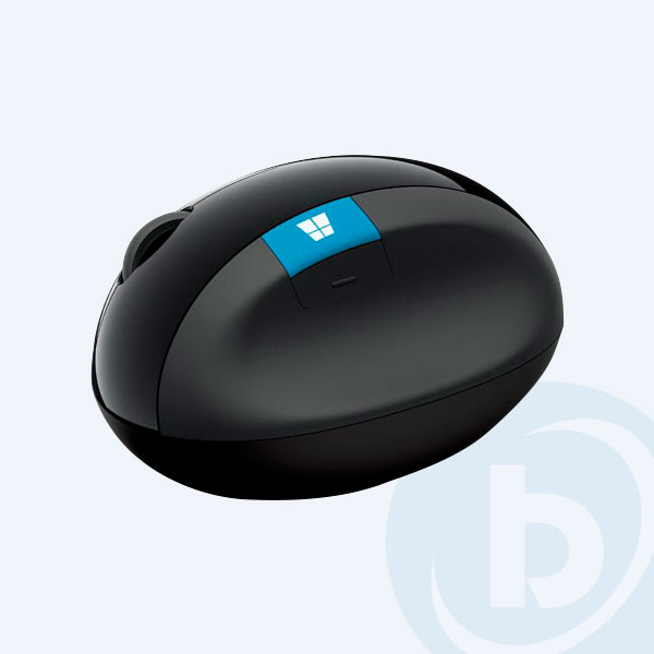 L6V-00009 - Mouse &Oacute;ptico Microsoft BLUETRACK, Inal&aacute;mbrico, SCULPT ERGONOMIC, Negro