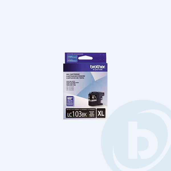 LC103BK - Cartucho Brother LC103BK, Negro, 600 P&aacute;ginas, Alto Rendimiento