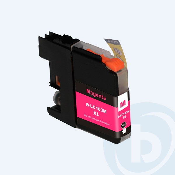 LC103M - Cartucho Brother LC103M, Magenta, 600 P&aacute;ginas, Alto Rendimiento, para Impresoras DCP-J152W/MFC-J245/MFC-J285DW