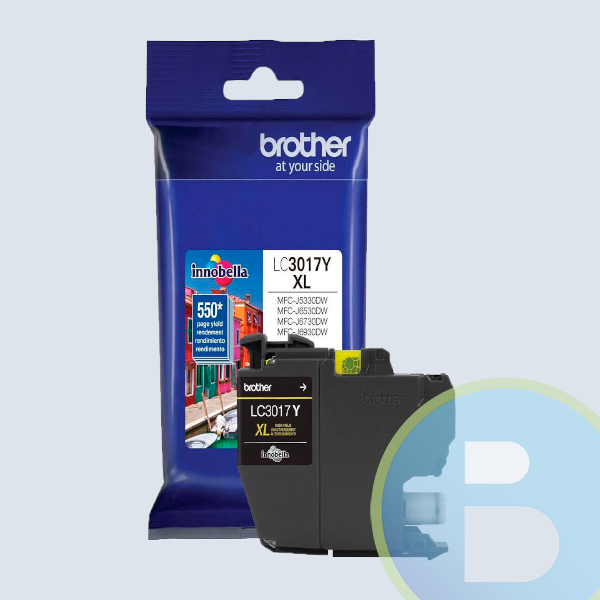 Cartucho Brother LC3017Y, 550 Paginas Amarillo