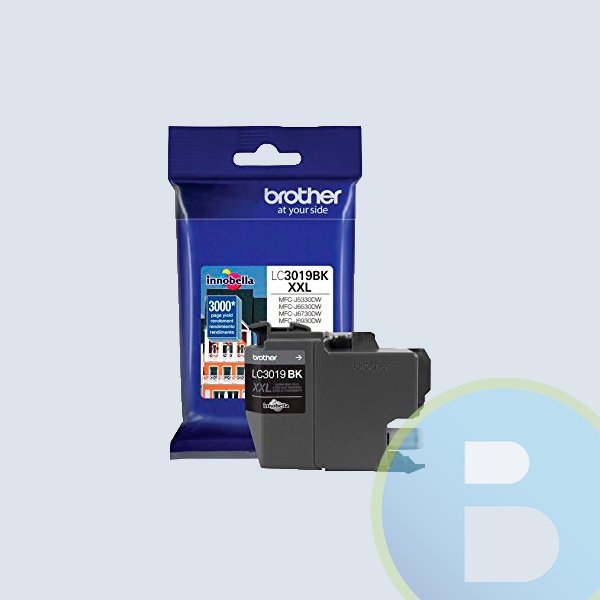 Cartucho Brother LC3019BK, 3,000 Paginas, Negro