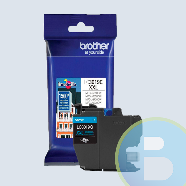 Cartucho Brother LC3019C, 1500 Paginas, Cyan