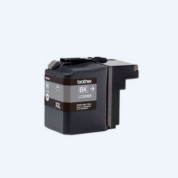 Cartucho Brother LC509BK, Negro, 2400 páginas, Alto Rendimiento