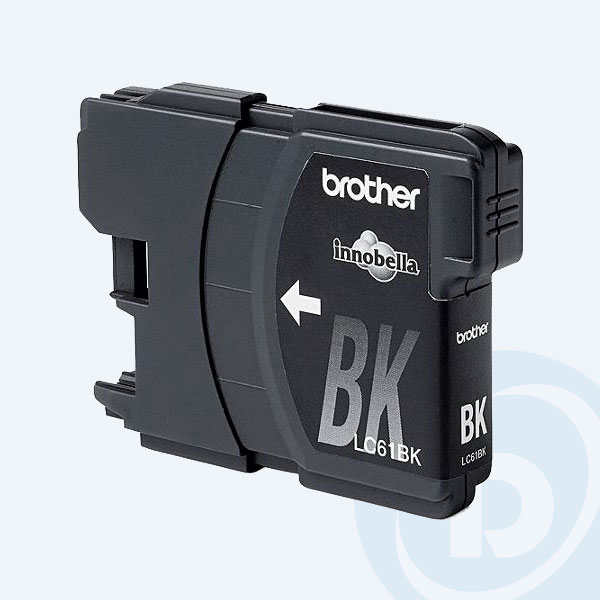 LC61BK - Cartucho Brother LC61BK, Negro, 450pags