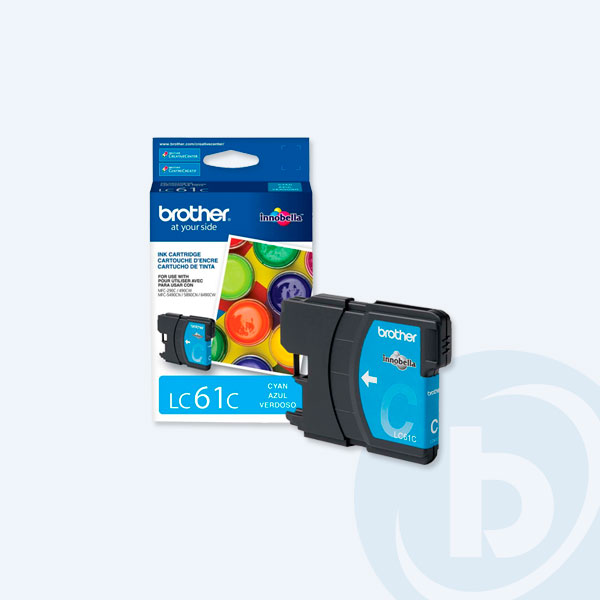LC61C - Cartucho Brother LC61C, Cyan, 325pags