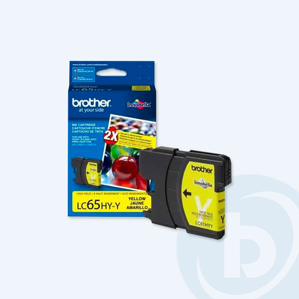LC65HYY - Cartucho Brother Amarillo, P/MFC6490CW, Alto Rendimiento