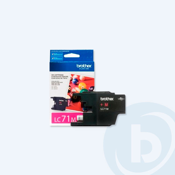 LC71M - Cartucho de Tinta Brother Magenta Innobella,300pags,Para Multifuncionales 3 en 1 y 4 en 1