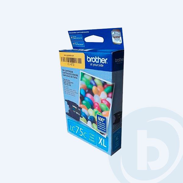 LC75C - Cartucho Brother 75 Cyan, P/MFCJ6510DW, MFCJ6710DW, 600pags