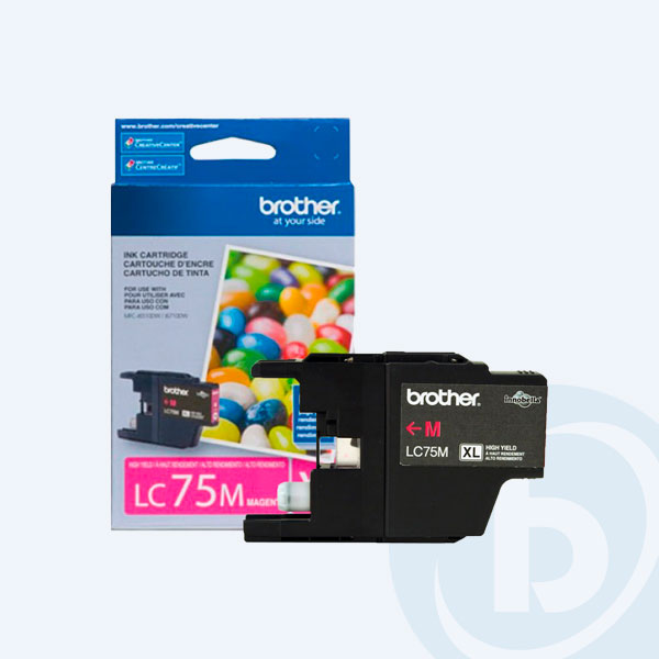 LC75M - Cartucho Brother 75 Magenta, P/MFCJ6510DW, MFCJ6710DW, 600pags