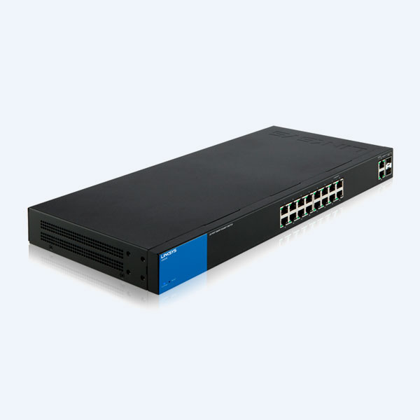 Switch Linksys LGS318, 16 Puertos 10/100/1000Mbps + 2 Puertos Combo SFP