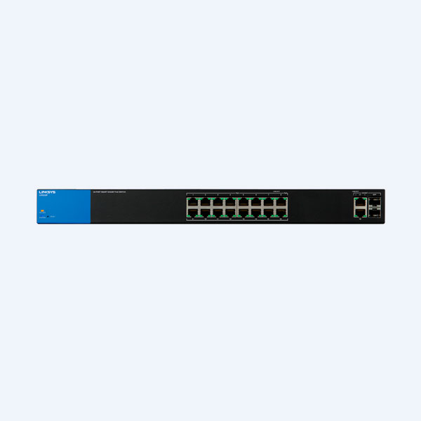 Switch Linksys LGS318P, 18 Puertos 10/100/1000 Mbps PoE+, 2 Puertos SFP