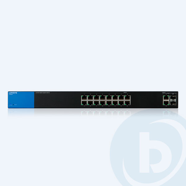 LGS318 - Switch Linksys LGS318, 16 Puertos 10/100/1000Mbps + 2 Puertos Combo SFP
