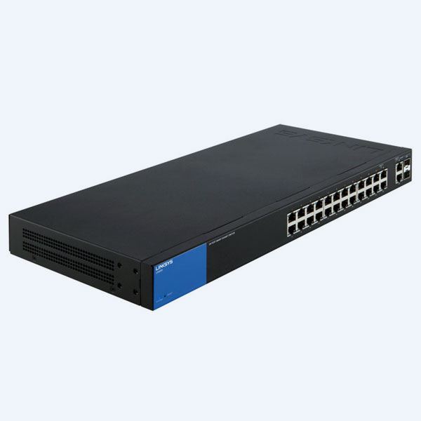 Switch Linksys LGS326, 24 Puertos 10/100/1000Mbps + 2 Puertos Combo SFP