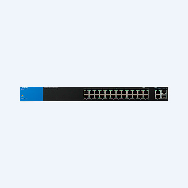 Switch Linksys LGS326P, 24 Puertos 10/100/1000 Mbps, 2 Puertos SFP, PoE+