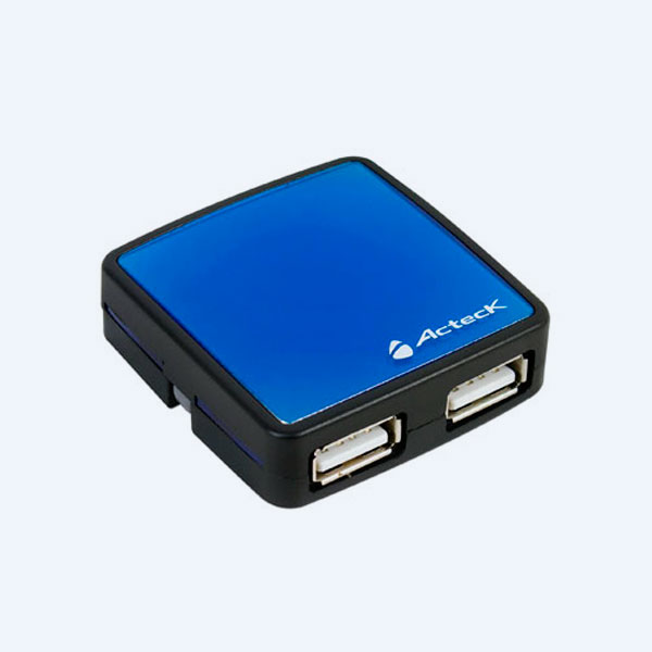 Hub Acteck HU-620, 4 Puertos USB, Azul