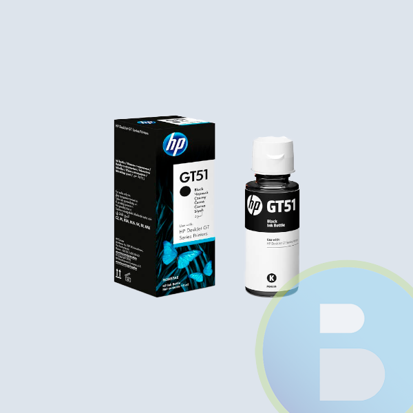 Botella de Tinta HP GT51, Negro 90ml, Hasta 5000 Paginas