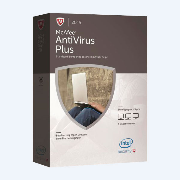 McAfee Antivirus  Plus 2015 , 3 Usuarios,1 Año, Español