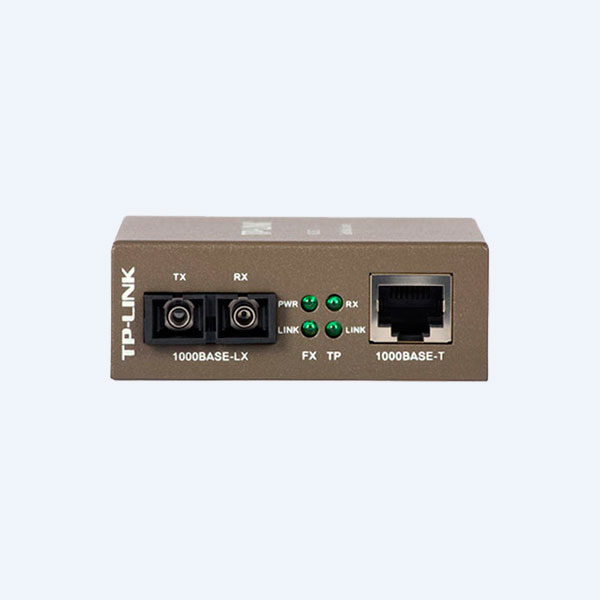 Convertidor de medios tp-link mono, modo conector de fibra sc a rj45 1000Mbps duplex, hasta 15km