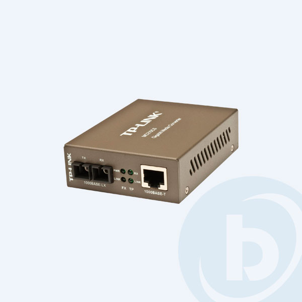 MC210CS - Convertidor de medios tp-link mono, modo conector de fibra sc a rj45 1000Mbps duplex, hasta 15km