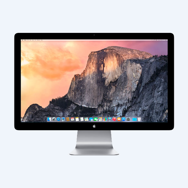 Monitor LED Apple Thunderbolt, 27'', USB/Ethernet/Tunderbolt
