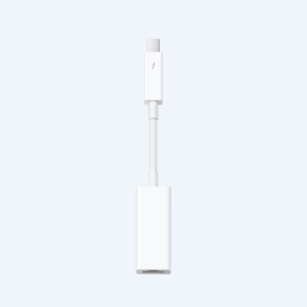 Adaptador Apple Thunderbolt a Gigabit Ethernet, Blanco