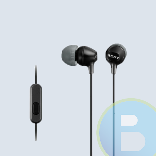 Audifonos SONY EX15-LP, Earbuds, Negro, Conector 3.5 mm