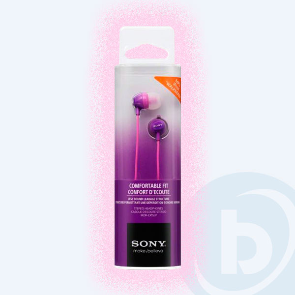 MDR-EX15LP/V - Aud&iacute;fonos Sony MDR-EX15LP/V, Earbuds, Violeta