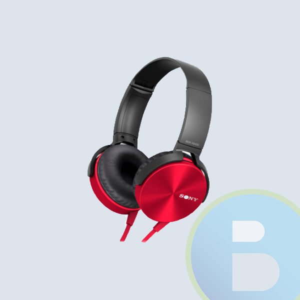 Audifonos SONY ZX-450, Earbuds, Rojo, Manos Libres