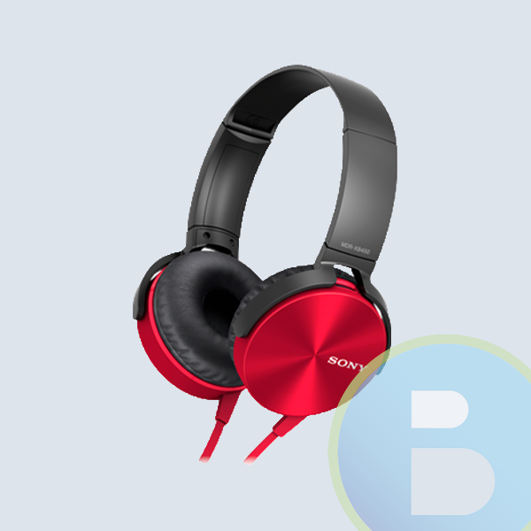 Audifonos SONY ZX-310, Earbuds, Rojo, Manos Libres