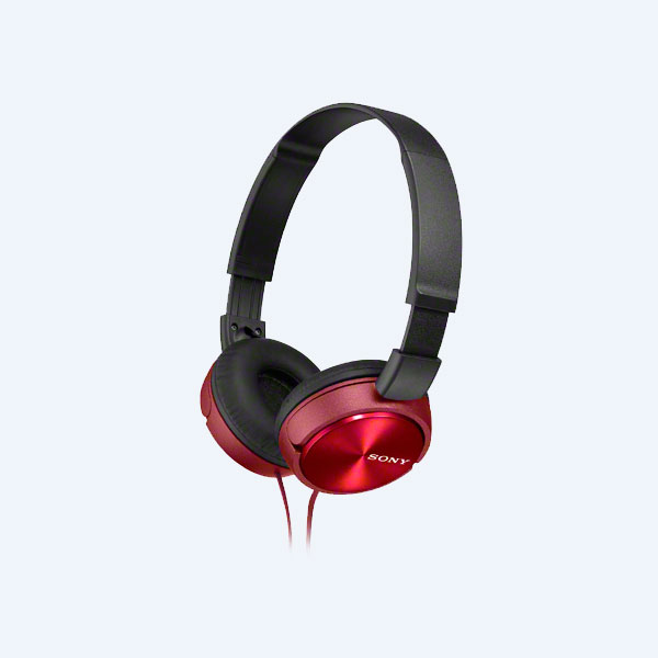 Audífonos con Diadema Sony MDR-ZX310, Plegables, Rojo