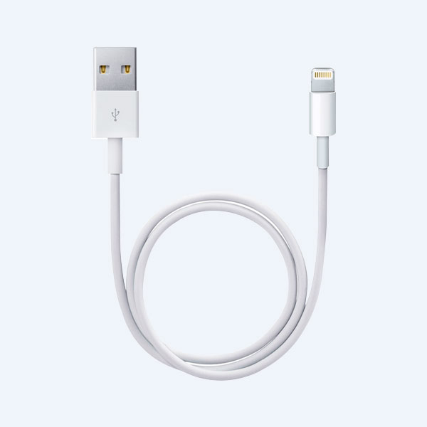 Cable de Corriente apple USB, 0.5m, para iPhone iPod y iPad