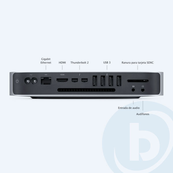 MGEQ2E/A - Gabinete Apple Mac Mini, MicroTorre, i5, 8GB RAM, 1TB DD, iOS Yosemite