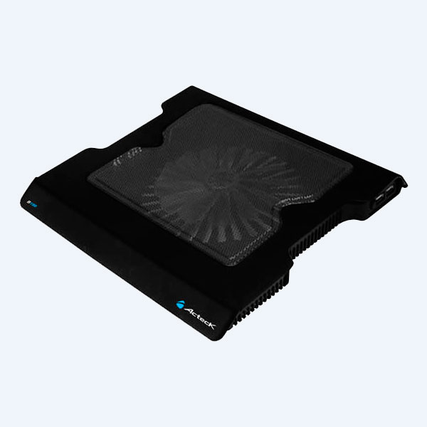 Base Enfriadora Acteck MOAB-003, 17'', 2 Puertos USB, Negro, Plug And Play