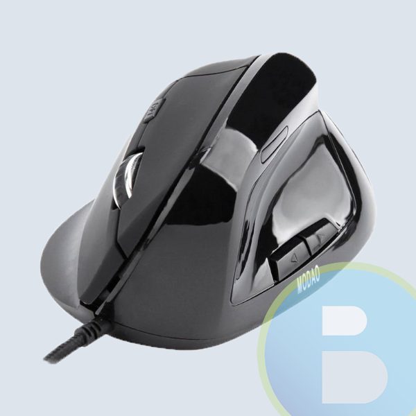 Mouse Vertical Modao W30, Ergonómico, 3200dpi, Metalico, 6 Botones