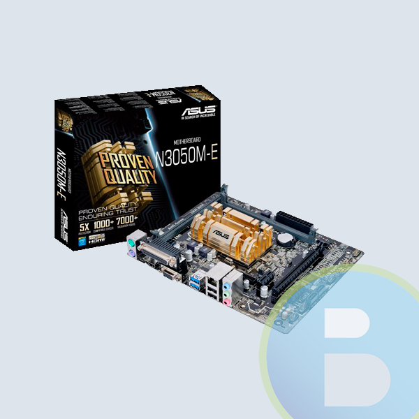 Tarjeta Madre Asus N3050M-E, Procesador Integrado Celeron N3050, 1.6GHZ/DDR3 1600/VGA/HDMI/Micro ATX