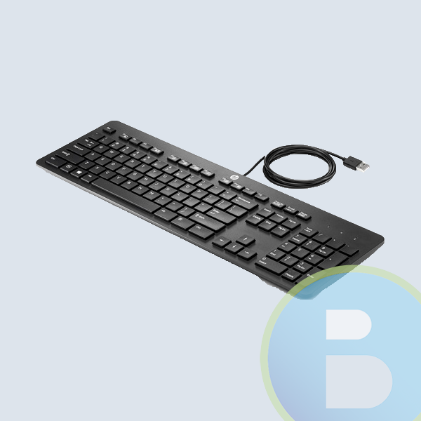 Teclado HP SLIM BUSINESS,  USB, Negro