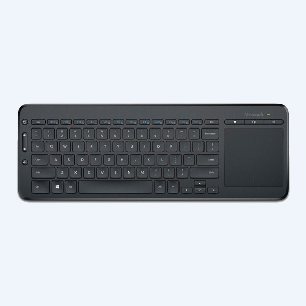 Teclado Microsoft All-in-One Media, Inalámbrico, Multimedia