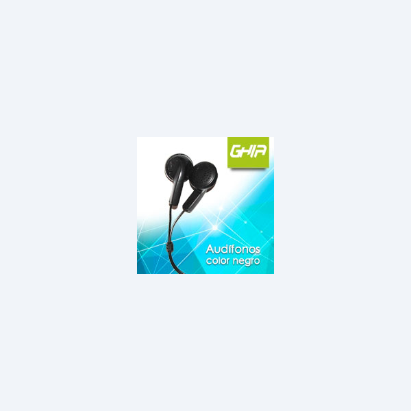 Audifonos GHIA 1133, Earbuds, Negro