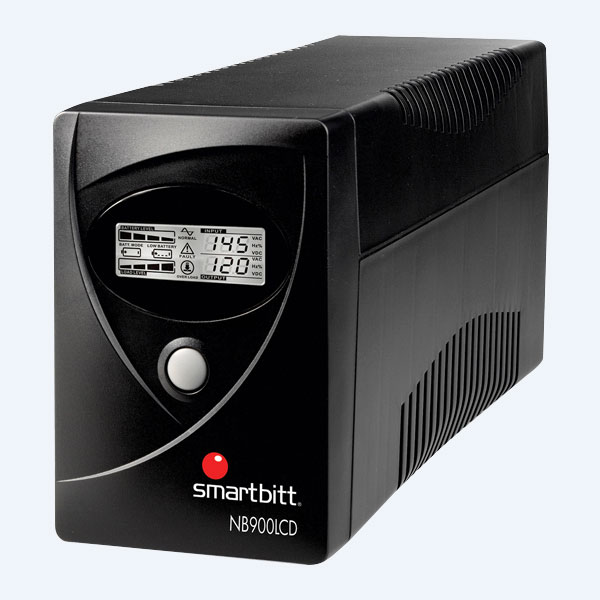 No Break Smartbitt 900LCD, 900VA, 480W, 6 Contactos, 35min, USB
