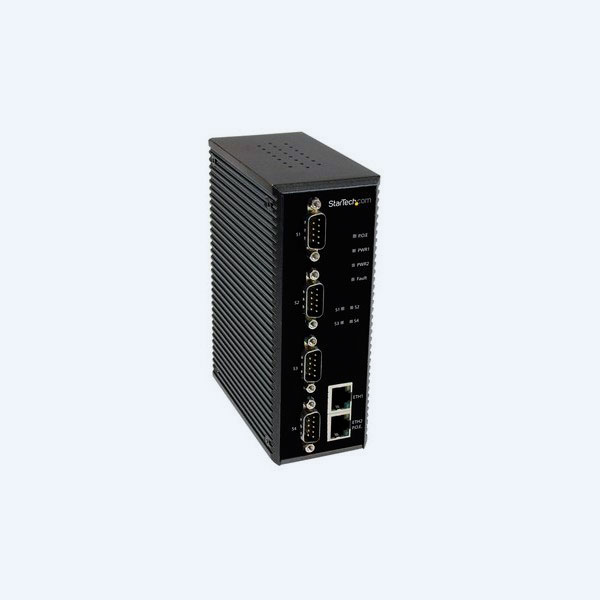Servidor Industrial de Dispositivos Serie StarTech.com, 4 Puertos Seriales RS-232 / 422 / 485 a Ethernet con IP y PoE