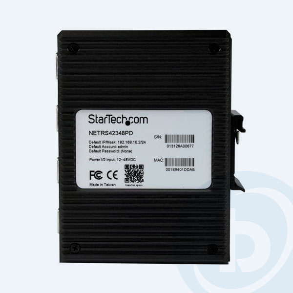 NETRS42348PD - Servidor Industrial de Dispositivos Serie StarTech.com, 4 Puertos Seriales RS-232 / 422 / 485 a Ethernet con IP y PoE