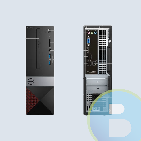 NG1TN - Gabinete Dell Vostro 3268, Core I5 7400 Hasta 3.5Ghz, 4GB, 500GB, DVDRW, Win 10