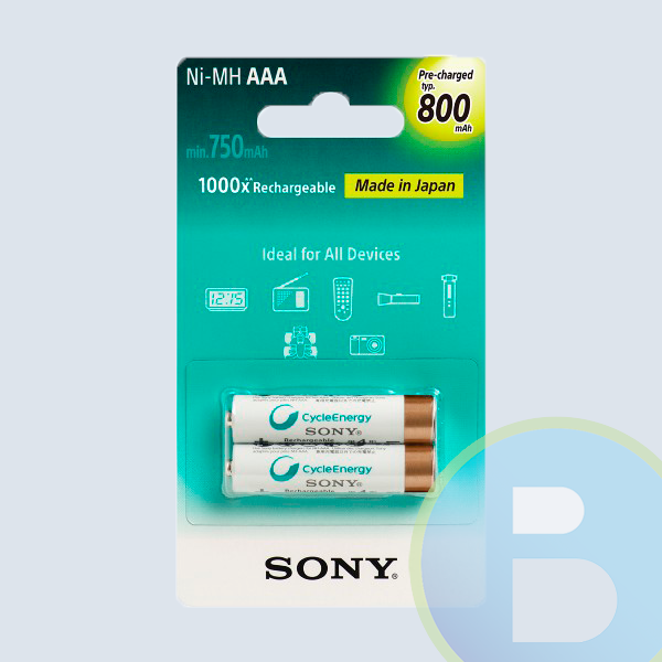 Baterias SONY, Tamaño AAA, Recargable
