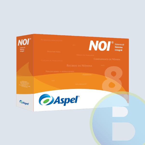 Renta Aspel NOI, 8.0, 1 Usuario, 99 Empresas, Físico