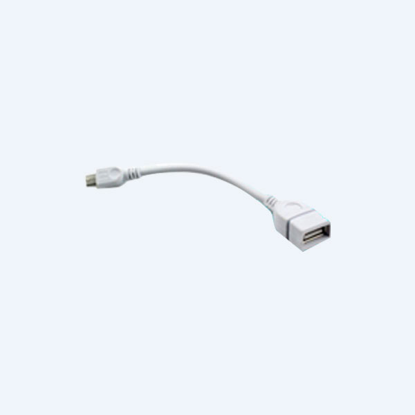 Cable de Datos GHIA 776, USB OTG a Mini USB, Blanco
