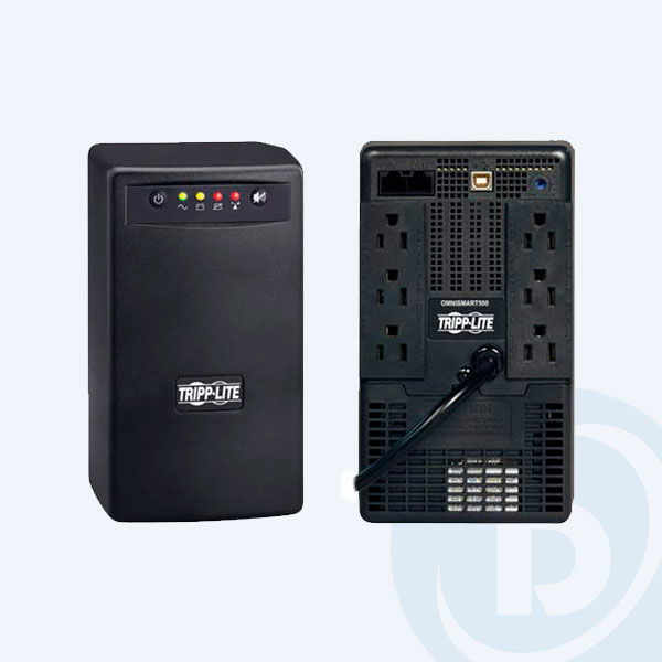 OMNISMART500 - No Break Tripp Lite, 500VA, 300w, USB, 6 Contactos, L&iacute;nea Telef&oacute;nica
