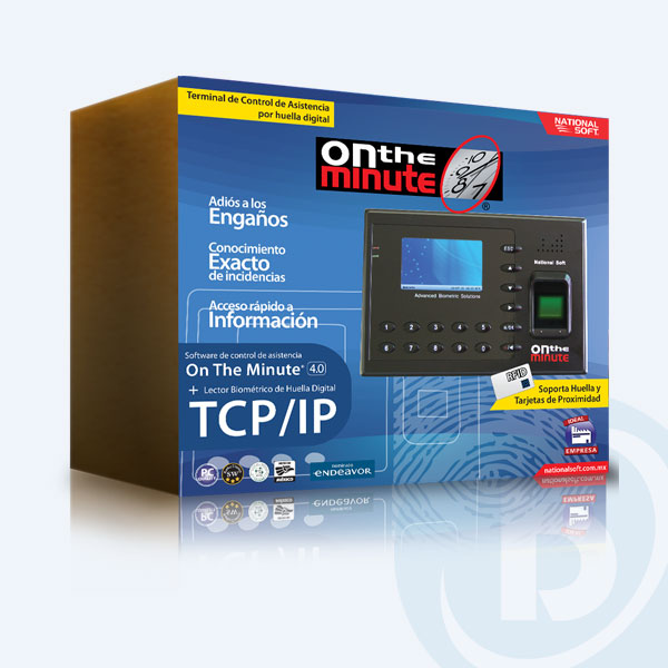 OTM-TCP/IP-50 - Lector de Huellas Digitales National Soft OTM-TCP/IP-50, 50 Empleados