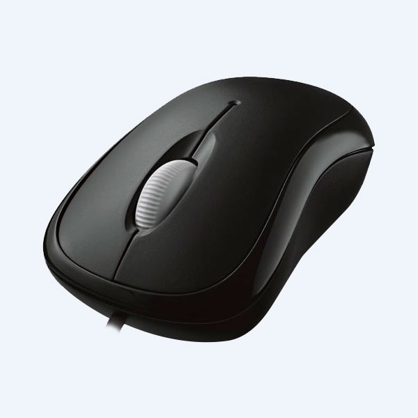 Mouse Óptico Microsoft Basic Black L2, USB, Negro